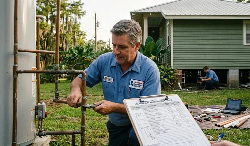 Illustration for: How Much Does Plumbing Repair Cost in Louisiana? Real Local Pricing