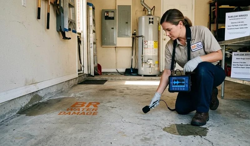 Illustration for: Slab Leak Signs Every Baton Rouge Homeowner Should Know